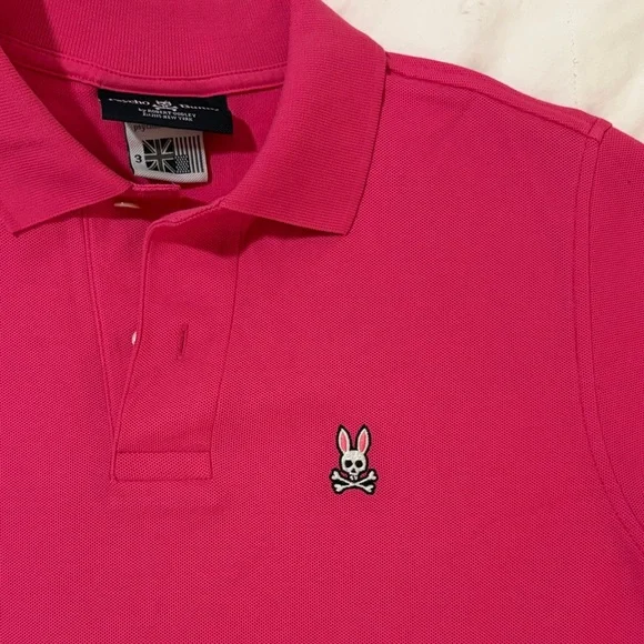 Psycho Bunny Polo Pique Shirt Trio set combo - Lavender, Green, Fuchsia - Picture 5 of 11